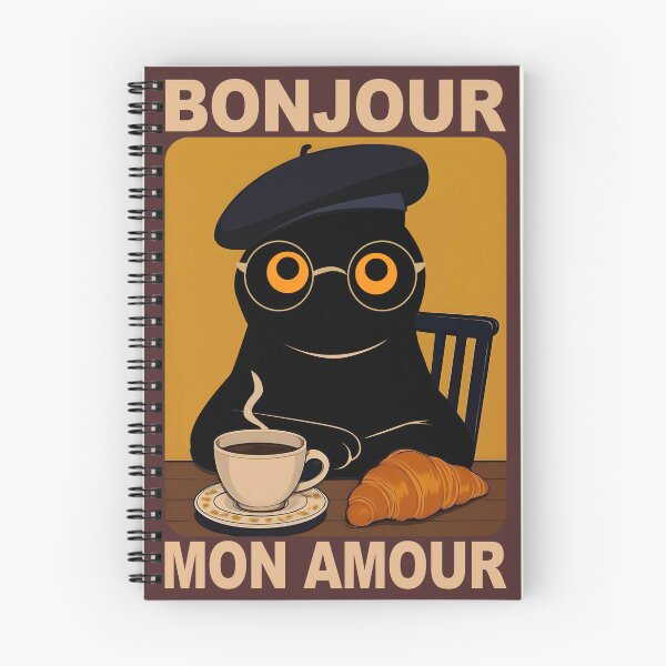 Artikelvorschau, Bonjour Mon Amour Cat entworfen und verkauft von PurrfectHome.