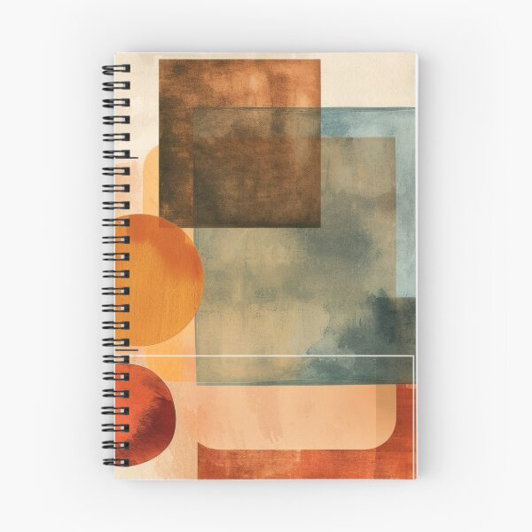 Item preview, Mid-Century Geometric Shapes Modern Abstract - Vintage Earth Tone - Retro Modernist Art designed and sold by GrinGalore.