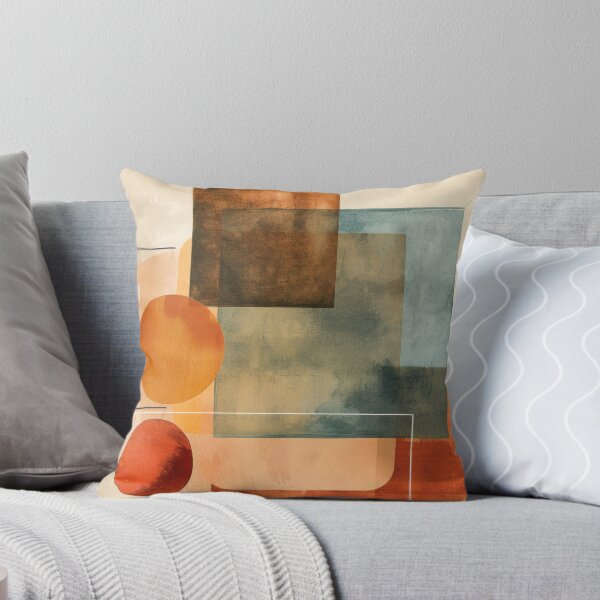 Item preview, Formas geométricas de mediados de siglo, arte abstracto moderno - tonos tierra vintage - arte retro modernista designed and sold by GrinGalore.