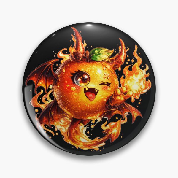 Item preview, Neon Orange Monster Creepy Cute Art designed and sold by ChaEmm_Studio.