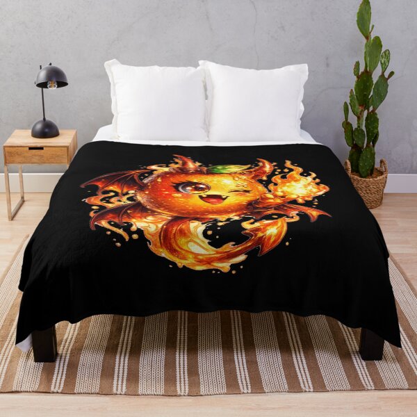 Item preview, Neon Orange Monster Creepy Cute Art designed and sold by ChaEmm_Studio.