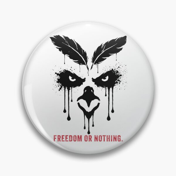 Item preview, Bleed Wild Eagle Ink Drip Dark Wildlife Art designed and sold by cabana.space.