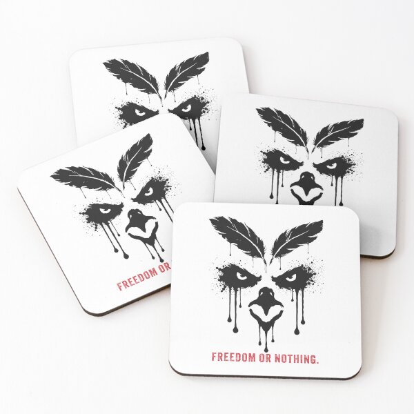 Item preview, Bleed Wild Eagle Ink Drip Dark Wildlife Art designed and sold by cabana.space.