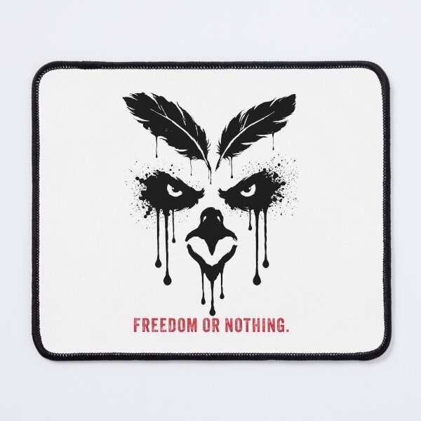 Item preview, Bleed Wild Eagle Ink Drip Dark Wildlife Art designed and sold by cabana.space.