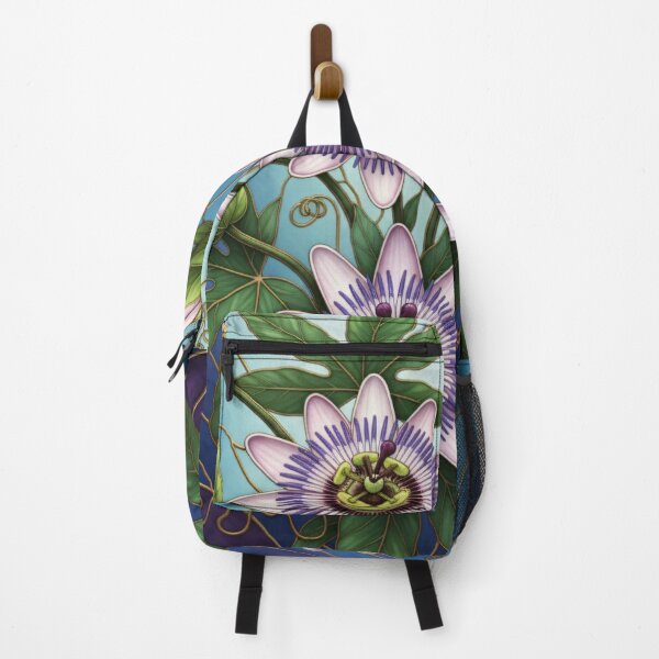 Item preview, Stained Glass Passion Flower Passiflora Illustration designed and sold by Exquisite Design Studio „Paculówka”.