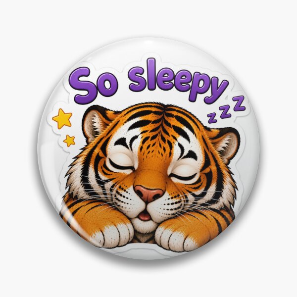 Item preview, Cute Sleepy Tiger Chibi Sticker designed and sold by PremVerse.