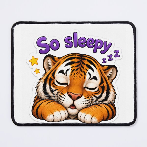 Item preview, Cute Sleepy Tiger Chibi Sticker designed and sold by PremVerse.
