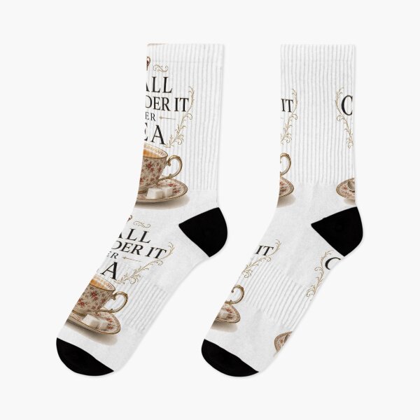 Item preview, I Shall Consider It After Tea – Elegant British Tea Humor Design designed and sold by MarekoraStudio.