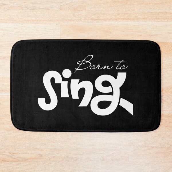 Artikelvorschau, „Born To Sing“ – Minimalistische Typografie – Geschenk für Musikliebhaber und Sänger entworfen und verkauft von Artycom.