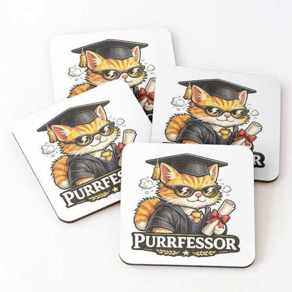Item preview, Purrfessor Cat Graduation Teacher Funny Academic Cat Design designed and sold by mansourhamid.