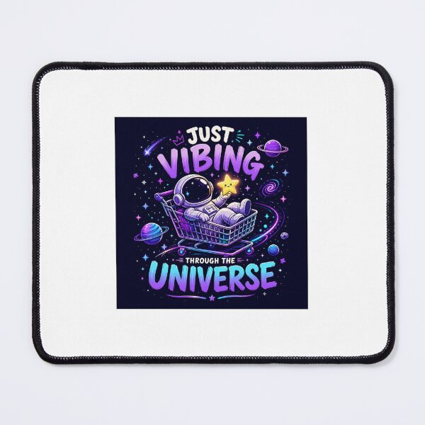 Item preview, Just Vibing Through The Universe Astronaut designed and sold by SScraftverse.