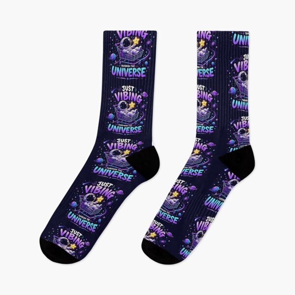 Item preview, Just Vibing Through The Universe Astronaut designed and sold by SScraftverse.