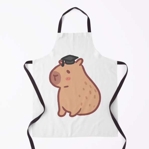 Item preview, Cute Capybara Wearing Graduation Cap Class art designed and sold by LuckyNestCoKids.
