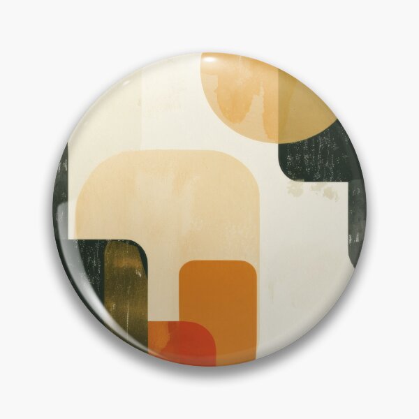 Item preview, Mid-Century Shabby Modern Abstract - Vintage Earth Tone - Retro Modernist Art designed and sold by GrinGalore.