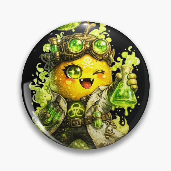 Item preview, Neon Lemon Monster Creepy Cute Art designed and sold by ChaEmm_Studio.