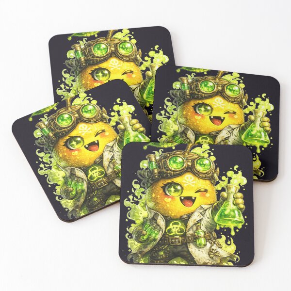 Item preview, Neon Lemon Monster Creepy Cute Art designed and sold by ChaEmm_Studio.