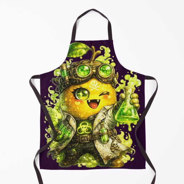 Item preview, Neon Lemon Monster Creepy Cute Art designed and sold by ChaEmm_Studio.