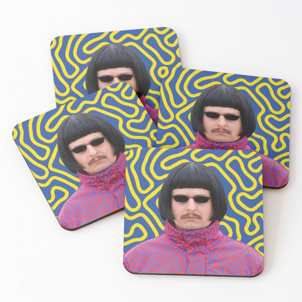 Item preview, Retro Bowlcut Meme Guy Trippy Psychedelic Pattern designed and sold by Tablotique.