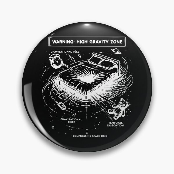Item preview, Warning High Gravity Zone Funny Sleep Physics designed and sold by Quirkonaut.