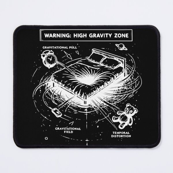 Item preview, Warning High Gravity Zone Funny Sleep Physics designed and sold by Quirkonaut.