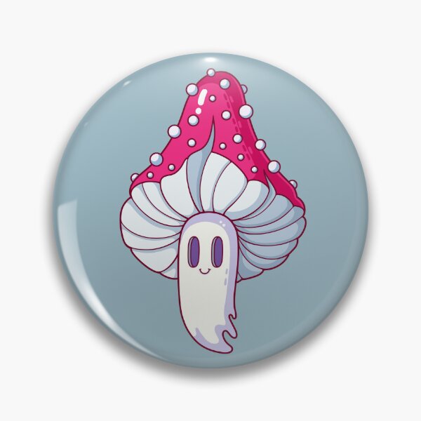 Item preview, Spooky Ghost Mushroom designed and sold by StrayCatLabs.
