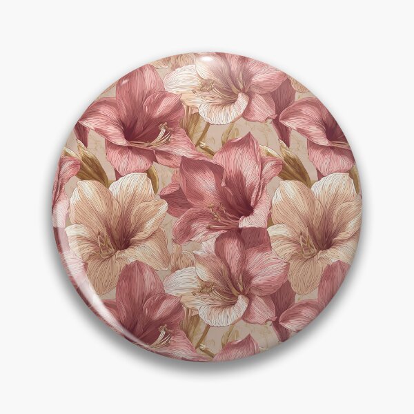 Item preview, Charming Amaryllis Floral - Hawaiian Flower Pattern   - Father'S Day Gift Ideas designed and sold by RoyalStarsPatts.