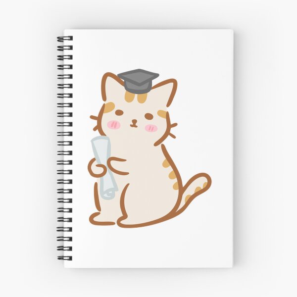 Item preview, Cute Orange Cat Holding Diploma Graduation Cap Art designed and sold by LuckyNestCoKids.