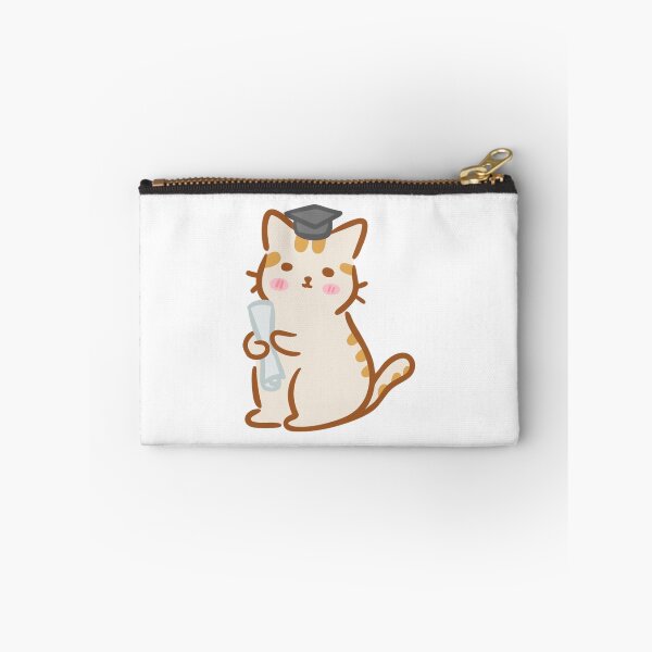 Item preview, Cute Orange Cat Holding Diploma Graduation Cap Art designed and sold by LuckyNestCoKids.