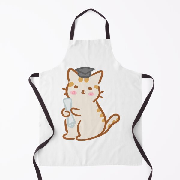 Item preview, Cute Orange Cat Holding Diploma Graduation Cap Art designed and sold by LuckyNestCoKids.