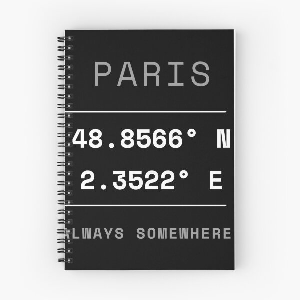 Item preview, Paris Coordinates | Paris 48.8566 N 2.3522 E designed and sold by Piising.