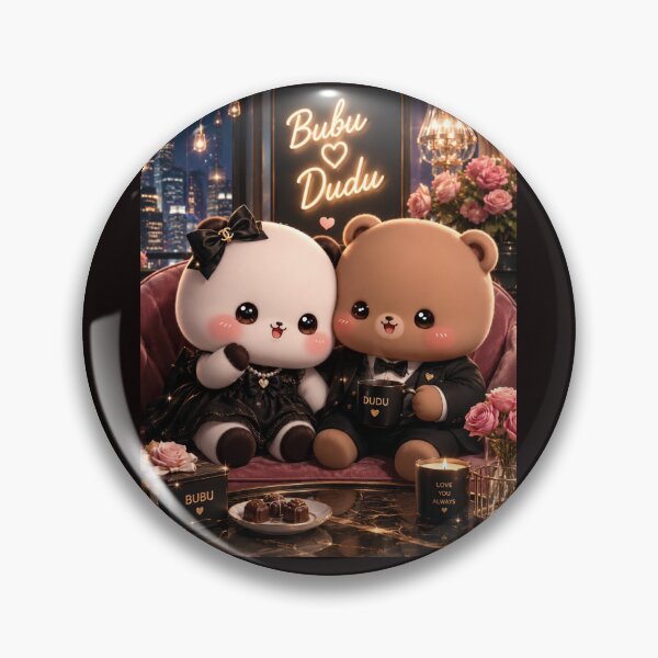 Item preview, Bubu Dudu Romantic Cute Couple – Kawaii Love Bears Aesthetic designed and sold by StyloStudio.