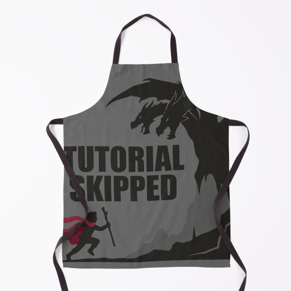 Item preview, Tutorial Skipped - Funny Gamer RPG Dragon Boss Fight designed and sold by LevelUpLad.