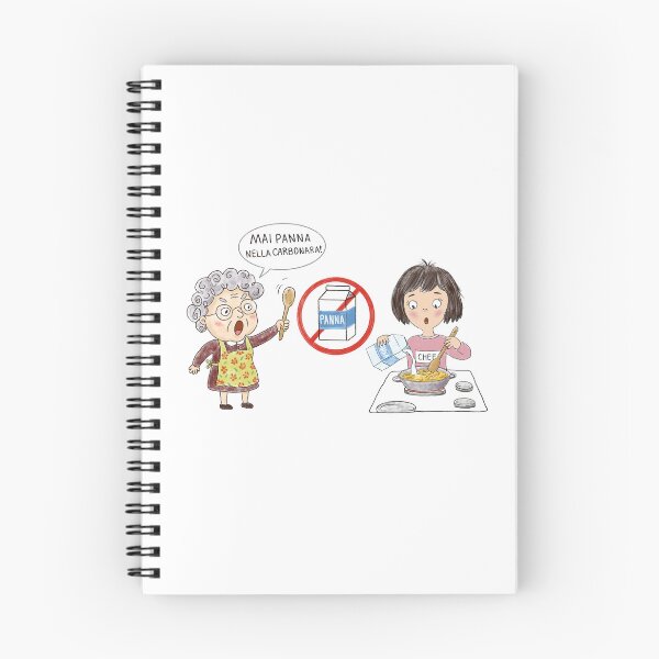 Item preview, Italian Nonna No Cream In Carbonara Funny Sticker designed and sold by Tati-Zav.