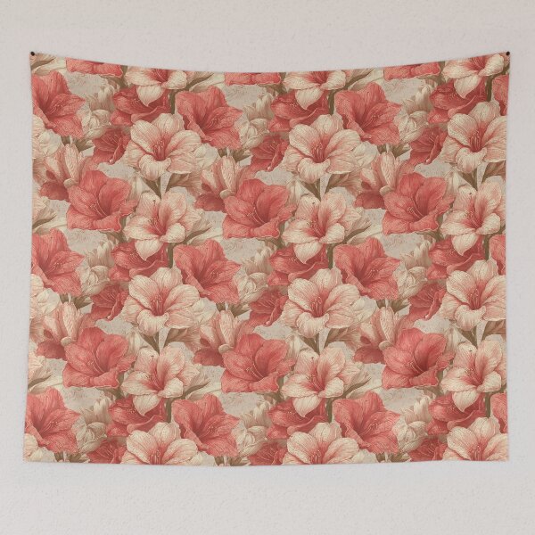 Item preview, Soft Amaryllis Floral - Flower Floral Pattern   - Fathers Day Ideas designed and sold by RoyalStarsPatts.