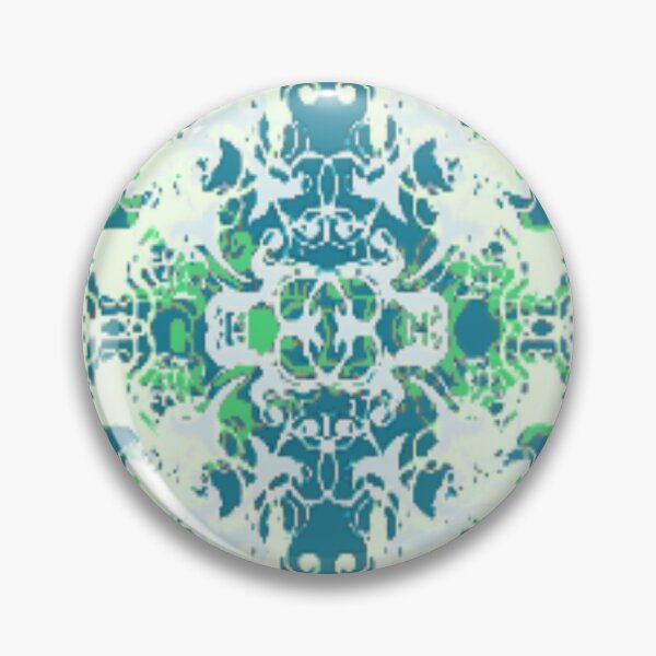 Item preview, Abstract Coastal Kaleidoscope Pattern - Elegant Teal Ornamental Design designed and sold by DreamsArtwear.