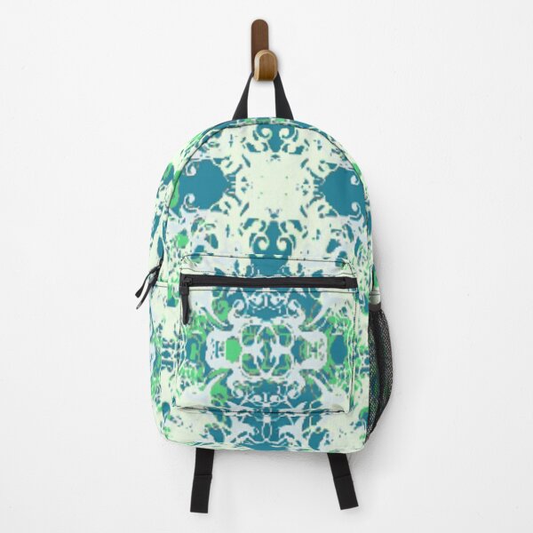 Item preview, Abstract Coastal Kaleidoscope Pattern - Elegant Teal Ornamental Design designed and sold by DreamsArtwear.