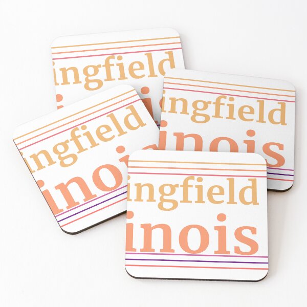 Item preview, Ciudad de Springfield, Illinois, marcada en el mapa estatal designed and sold by TheIconSmith.