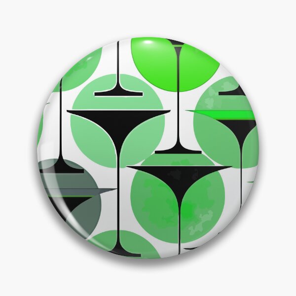 Item preview, Atomic Fifties Inspired Martinis In Grey, Green designed and sold by taiche.