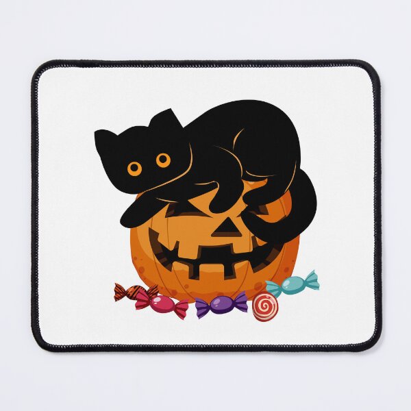 Item preview, Pumpkin Halloween and Black Cat designed and sold by PurrfectHome.