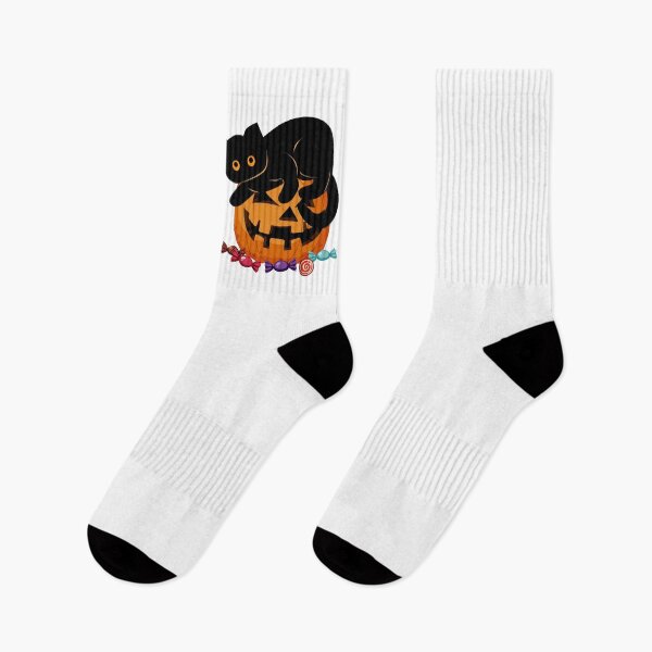 Item preview, Pumpkin Halloween and Black Cat  designed and sold by PurrfectHome.