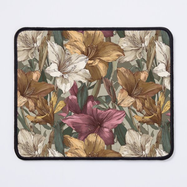 Item preview, Petaled Amaryllis Print - Tropical Flower Pattern   - Gift Ideas For Men designed and sold by RoyalStarsPatts.