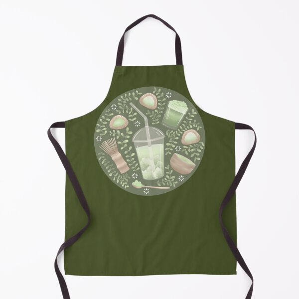 Item preview, Matcha Tea Aesthetic Illustration | Kawaii Matcha Drinks & Sweets | Cozy Green Café Art for Stationery, Stickers & Gifts designed and sold by piptompatternco.