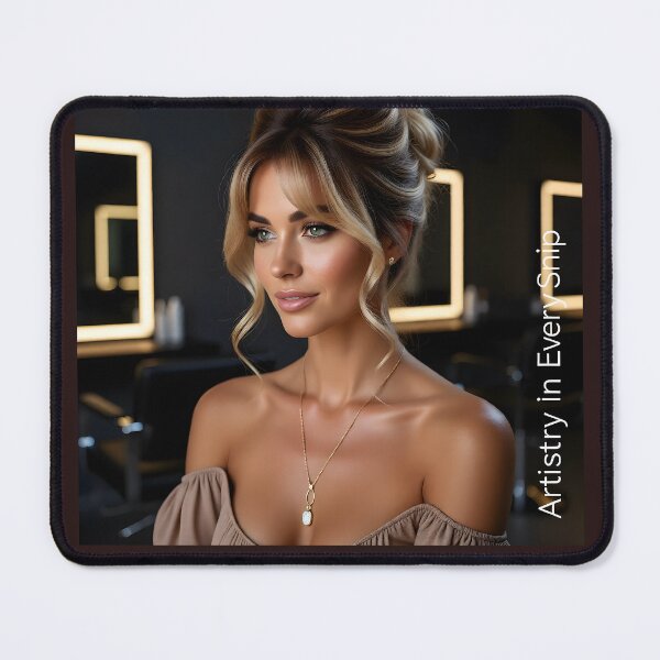 Item preview, Sleek Blonde Updo with Tendrils: High-Fashion Salon Artistry Promo designed and sold by Creative-RE.
