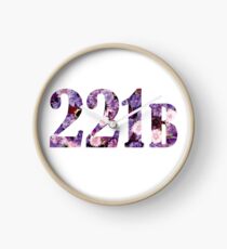 Floral 221B Clock