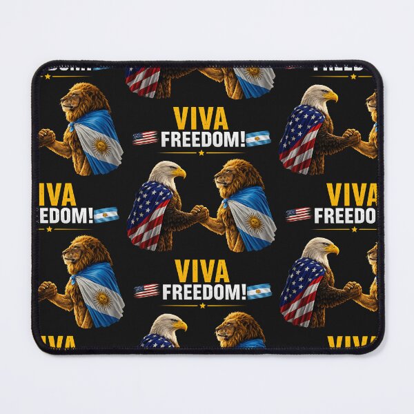 Item preview, ??? LONG LIVE FREEDOM! – American Eagle & Argentine Lion Unity Art ✨ designed and sold by Tienda Argentina.