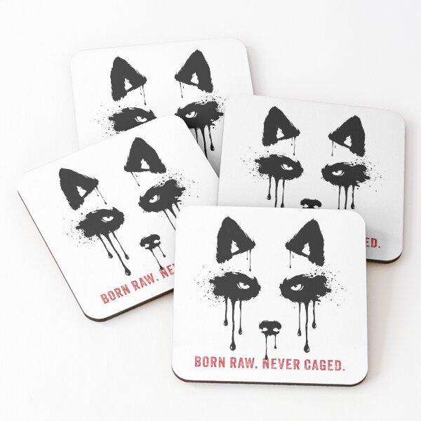 Item preview, Bleed Wild Wolf Ink Drip Dark Wildlife Art designed and sold by cabana.space.