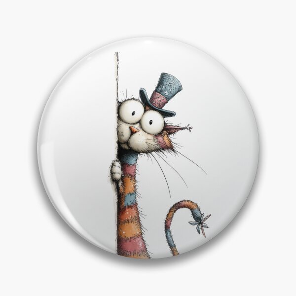 Item preview, Striped Cat with Hearts designed and sold by Partoon-dp.