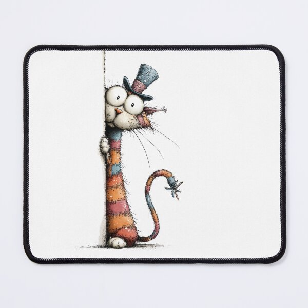 Item preview, Striped Cat with Hearts designed and sold by Partoon-dp.