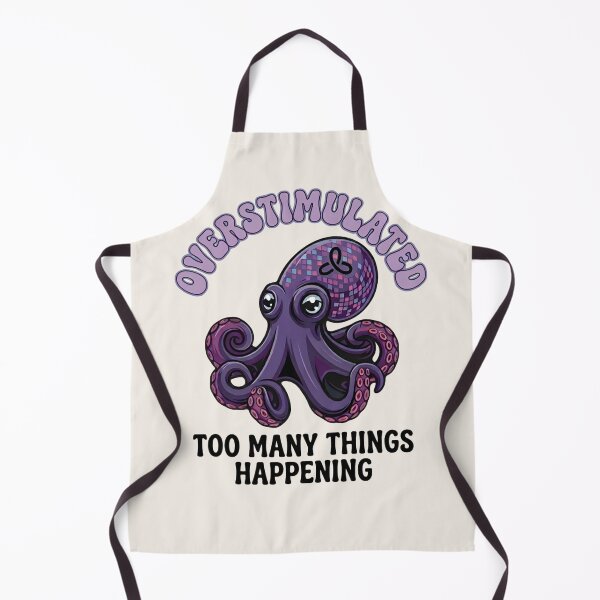 Item preview, Overstimulated Octopus – Funny Relatable Anxiety Meme  T-Shirt & Sticker designed and sold by ZyxDes.