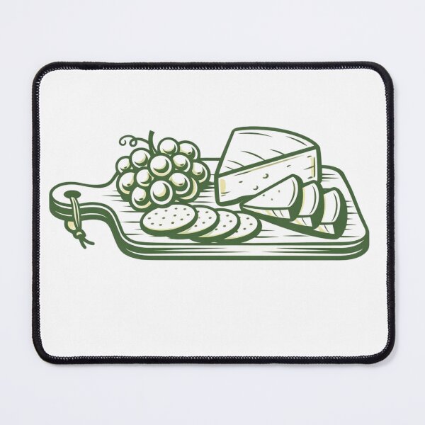 Item preview, Charcuterie Board Line Art – Minimalist Brie & Grapes Design designed and sold by Timeless Junction.
